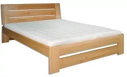 Postel z masivního buku, dvoulůžko 180x200cm - Buk-bělený