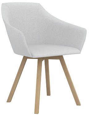 Čalouněné křesílko - Wind Wood - Bílá