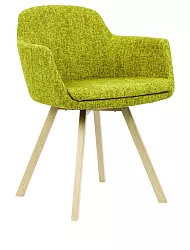 Čalouněné křesílko Fire Wood - Hnědá