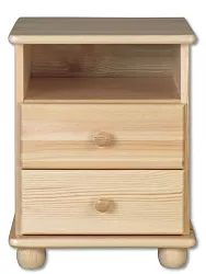 Noční stolek z masivní borovice 42x35x55cm - SUROVA