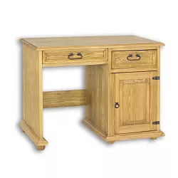 Psací stůl z masivní borovice110x78x60 cm - Rustikal - jasný vosk