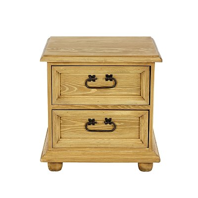 Noční stolek z masivní borovice 50x51x43 cm - Rustikal 