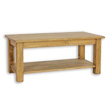 Konferenční stolek z masivní borovice, 120x52x60cm - Rustikal 