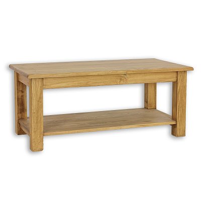 Konferenční stolek z masivní borovice, 120x52x60cm - Rustikal 