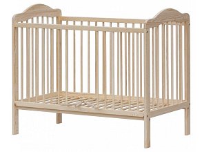 Dřevěná postýlka z masivní přírodní borovice š.60, dl.120cm - Borovice