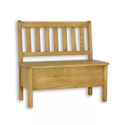 Jídelní lavice z masivní borovice, 100x96x53cm - Rustikal