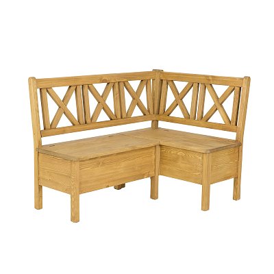 Jídelní lavice z masivní borovice, 220x96x140 cm - Rustikal