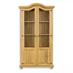 Vitrína z masivní borovice 107x205x43cm - Rustikal