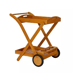 Zahradní bar JACK na kolečkách, 72x85x61cm, Týk