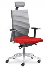 Kancelářská židle Element 430-SYS-HO-F40-N6 - šedá/červená