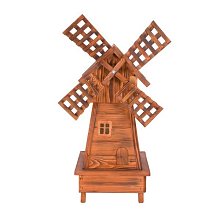 Větrný mlýn z masivního smrkového dřeva v.102cm - týk