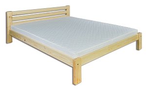 Postel z masivní borovice, jednolůžko 100x200cm - Borovice