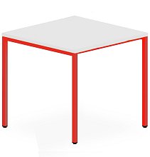 Jídelní stůl 70x80x75 cm - Červená/Bílá