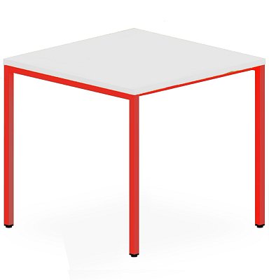 Jídelní stůl 70x80x75 cm - Červená/Bílá
