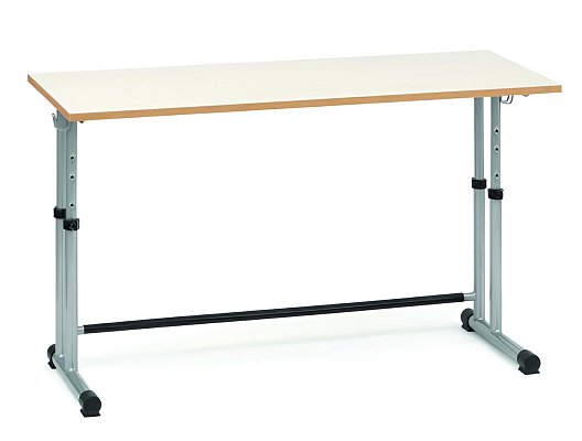 Dvoumístná školní lavice - v. 59 až 82 cm