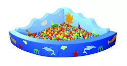 Rohový mořský bazén se spodní podložkou