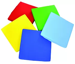 Sada 5 barevných polštářů 40x40 cm