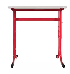 Školní stůl TITAN PLUS jednomístný bez košíku - v. 59 až 82 cm - Zelená/Bílá