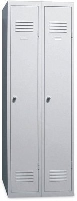 Plechová skříň dvojitá - Červená RAL 3000