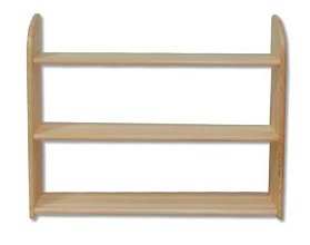 Police 90x19x68cm - Borovice