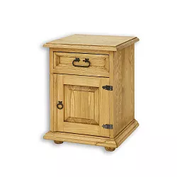 Noční stolek z masivní borovice 45x60x43cm levá / pravá - Rustikal 