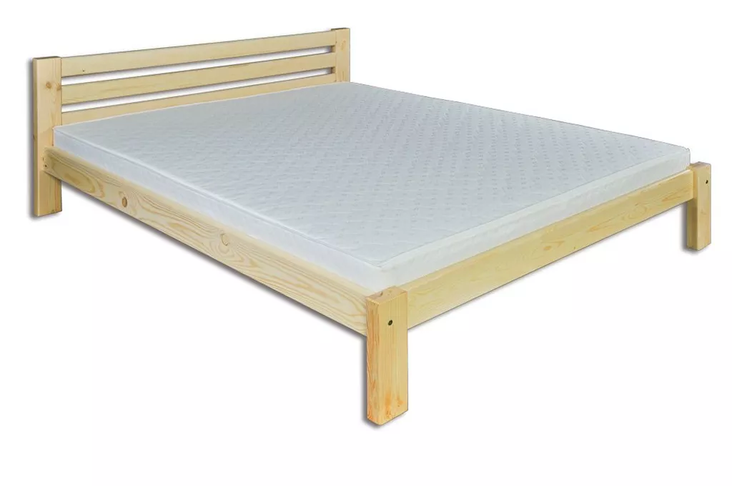 Postel z masivní borovice, dvoulůžko 180x200cm - Borovice