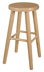 Dřevěný taburet (60 cm) - Šedá