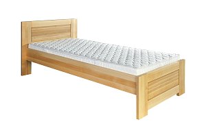 Postel z masivního buku, jednolůžko 100x200cm - Buk-přírodní