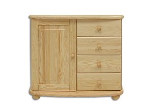 Komoda kombinovaná z masivní borovice 85x42x76cm - Borovice