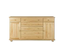 Komoda kombinovaná z masivní borovice 165x42x92cm - Olše