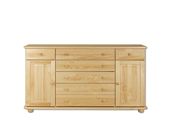 Komoda kombinovaná z masivní borovice 165x42x92cm - Borovice