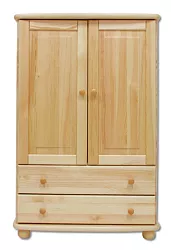 Komoda kombinovaná z masivní borovice 85x42x125cm - Šedá