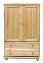 Komoda kombinovaná z masivní borovice 85x42x125cm - Borovice