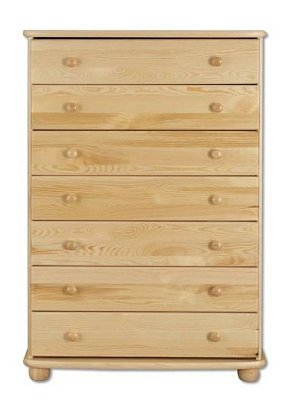 Komoda zásuvková z masivní borovice 85x42x125cm - Borovice - POSLEDNÍ KUS