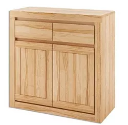 Komoda kombinovaná z přírodního buku 90x41x90cm - Rustikal