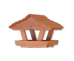 Ptačí krmítko FRODO - z masivního smrkového dřeva, 40x40x32cm - Týk