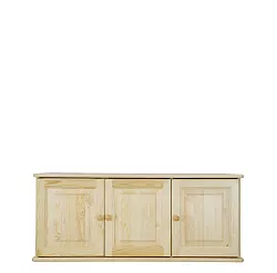 Skříňový nástavec z masivní borovice 120x60x50cm - Šedá