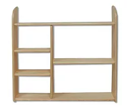 Police 100x20x90cm - Šedá