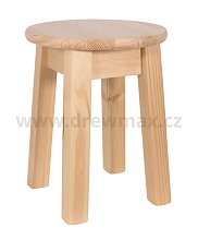 Dřevěný taburet v.45cm - Borovice