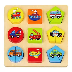 Dřevěná skládačka - Doprava