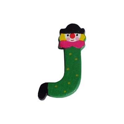 Dřevěné písmenko J (3,6 cm)