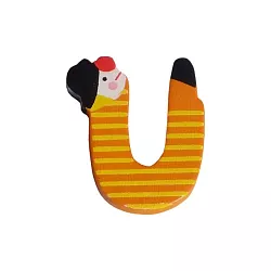 Dřevěné písmenko U (3,6 cm)