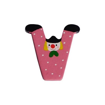 Dřevěné písmenko V (3,6 cm)