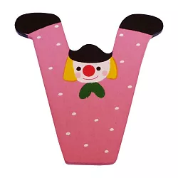 Dřevěné písmenko V (7,2 cm)