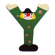 Dřevěné písmenko Y (7,2 cm)