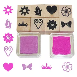 Dřevěná razítka pro malé holčičky