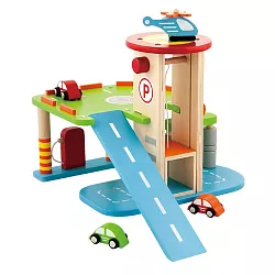 Dřevěná patrová garáž