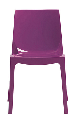 Plastová židle ICE - Lesk melanzana - POSLEDNÍ KUS