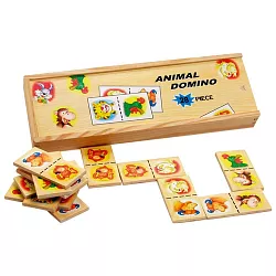 Dřevěné domino - Zvířátka ze ZOO