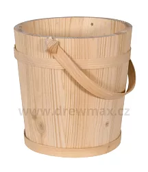 Dřevěné vědro z masivní borovice 25x25x25cm 